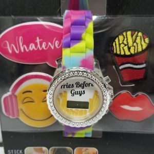 Watch Tye Dye Multicolor with Rhinestones new